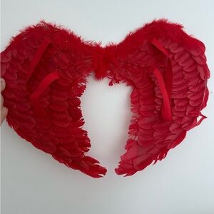 Amazon Red Feathered Angel Wings